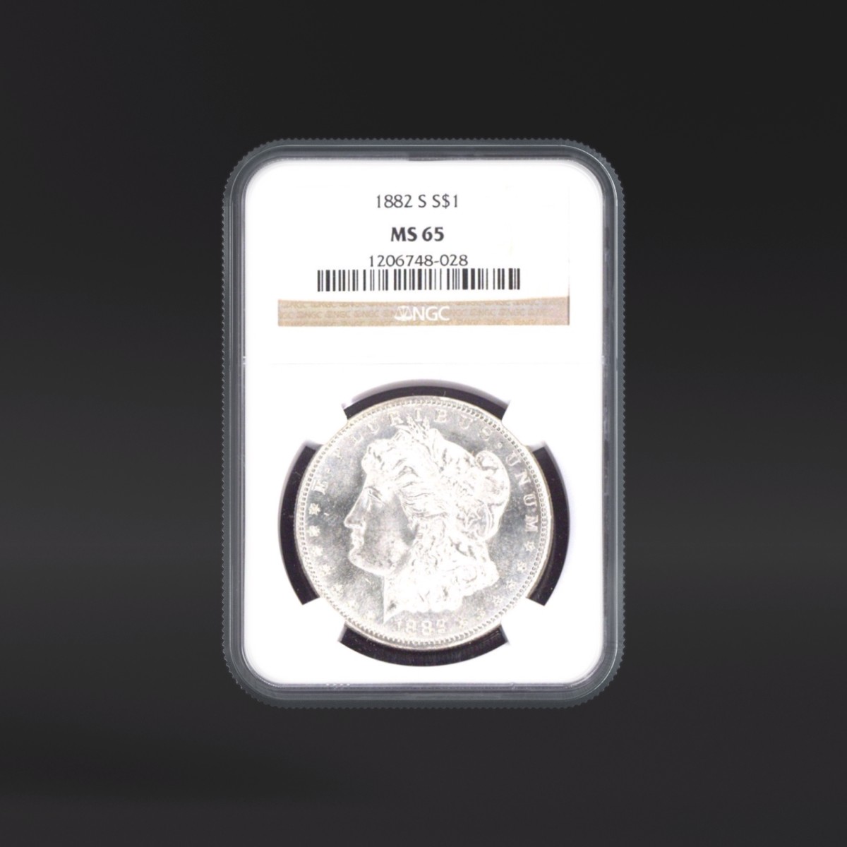 NGC MS65★エラー タイ 1バーツ 1962年 ダブルストライク 1882-S One Dollar NGC MS65 - US NGC MS65